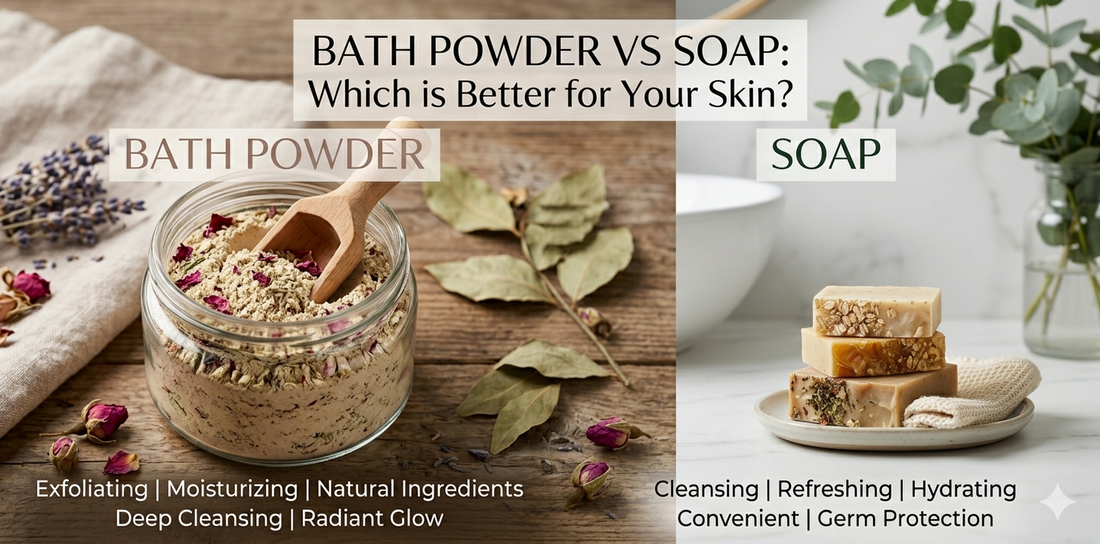 Can herbal bath powder replace soap?