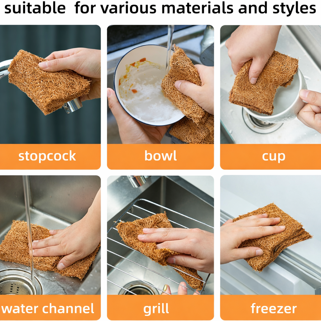 coir scrubber for utensils