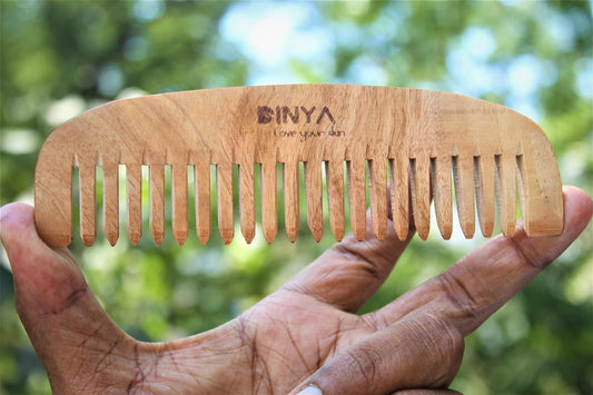 Dinya™ Neem Moon Comb Wide Tooth