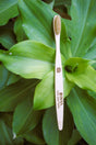 S-Curve Bamboo Toothbrush for Adults with Ergonomic Combination Handle