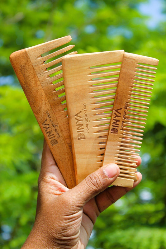 Dinya wide large small baby neem comb