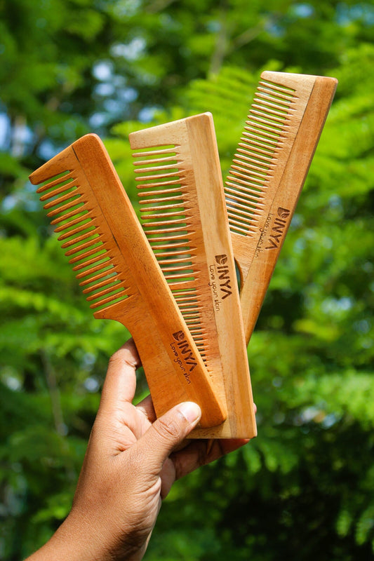 Dinya wide pintail dual neem comb