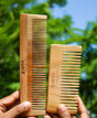 Wide Large Dual-Shaped Neem Comb for Smooth Detangling and Healthy Hair