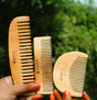 Handmade Neem Wood Comb Combo for Hair Fall Control – Set of 3