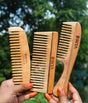 Wide Tooth Neem Wooden Comb Set – Perfect for Women & Men