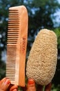 Loofah and Neem Comb Set for Unisex - Ultimate Bath and Grooming Pair