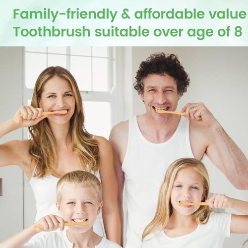 BPA-Free Soft Bristles Dinya™ Biodegradable Bamboo Toothbrushes