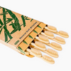 Bamboo Toothbrushes with Activated Charcoal Bristles – Eco-Friendly, Pack of 10