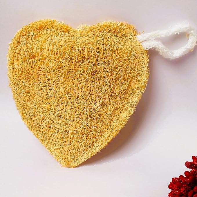 Dinya bath heart loofah