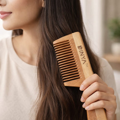 Natural Kacchi Neem Comb for Healthy Hair