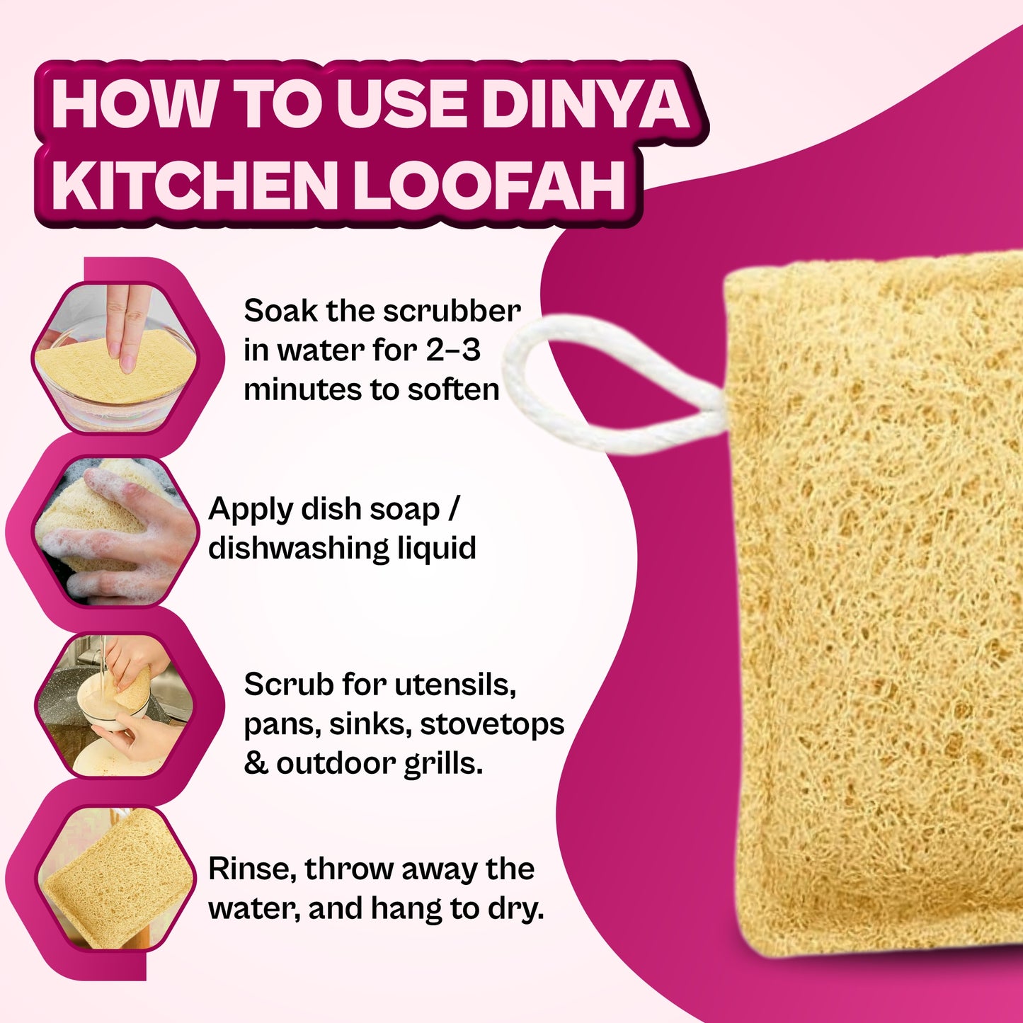 natural scrubber for utensils uses