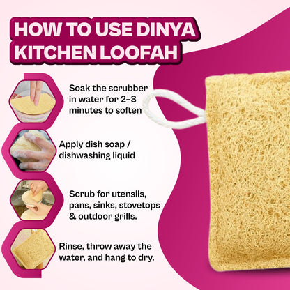 natural scrubber for utensils uses