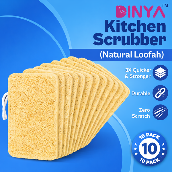 Natural Kitchen Scrubber – Eco Friendly Loofah Dish Sponge