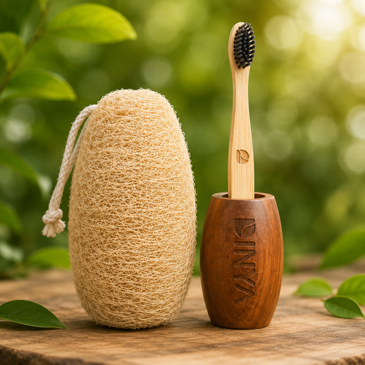 Loofah-with-Bamboo-Toothbrush-Combo