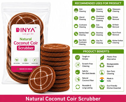 Coconut Husk Scrubber (Pack of 5)