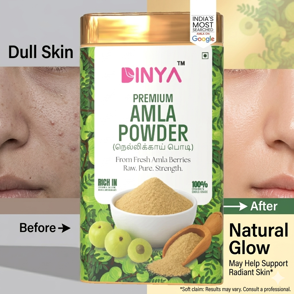 Amla Powder (100% Organic) for Eating, Drinking, Hair & Skin