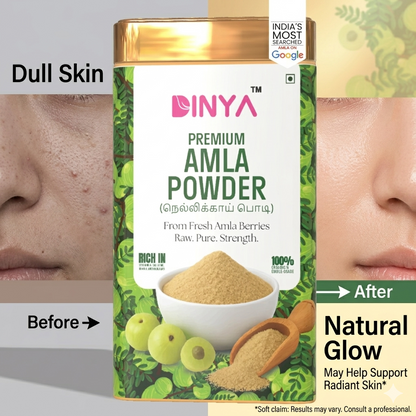 Amla Powder (100% Organic) for Eating, Drinking, Hair & Skin