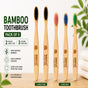 Bamboo Toothbrush Holder Combo for Clean & Organized Bathroom Storage