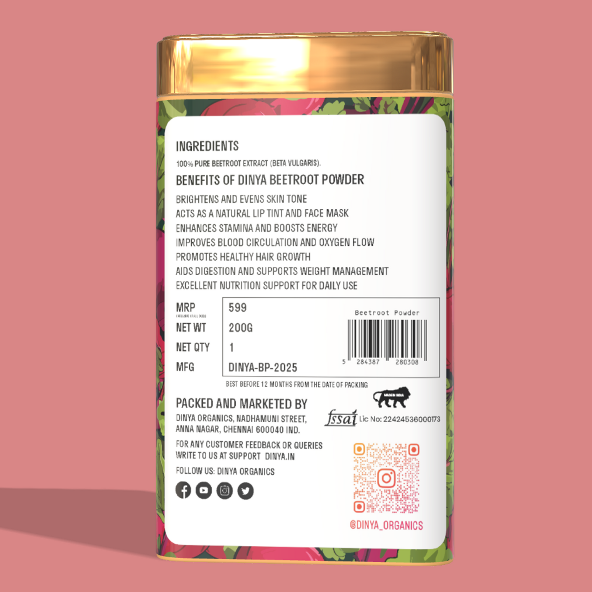 beetroot powder benefits for skin