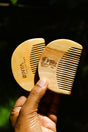 Beard Neem Comb for Grooming Travel Friendly Pocket Comb Pack of 2