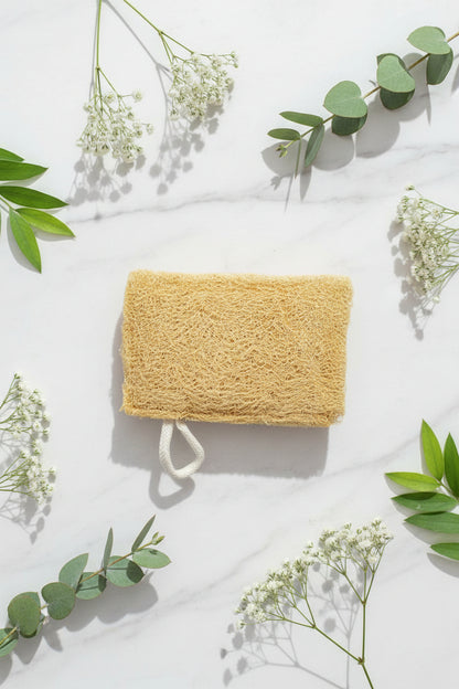 Dinya Rectangle natural loofah for skin