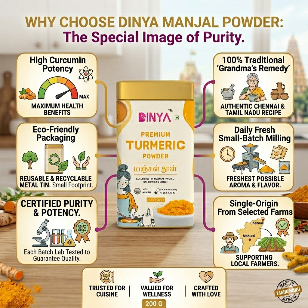 Dinya turmeric powder purity