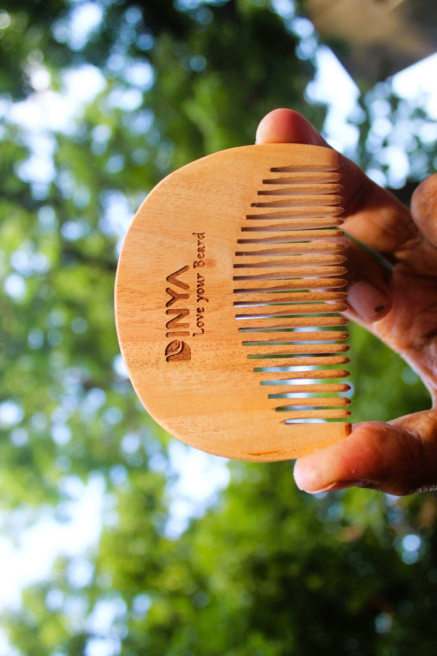Dinya wooden beard comb