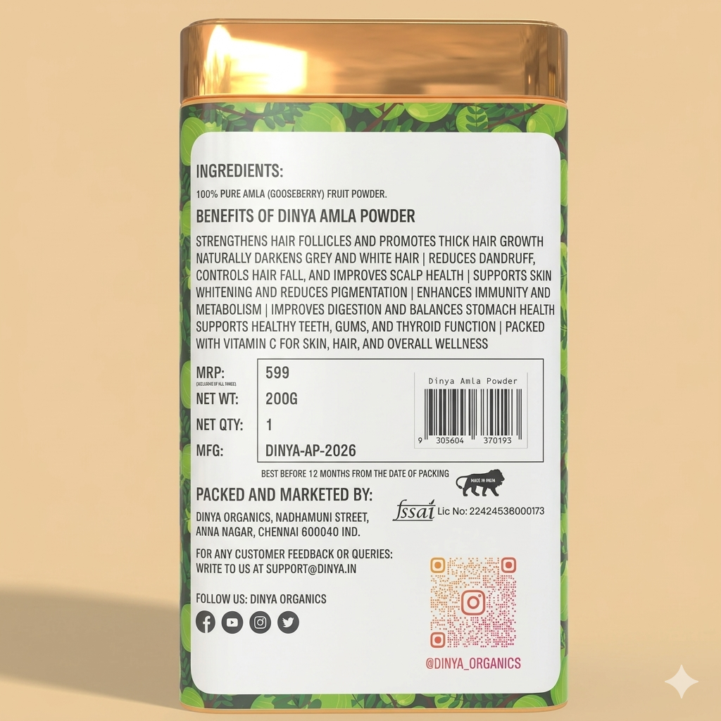 Dry amla powder