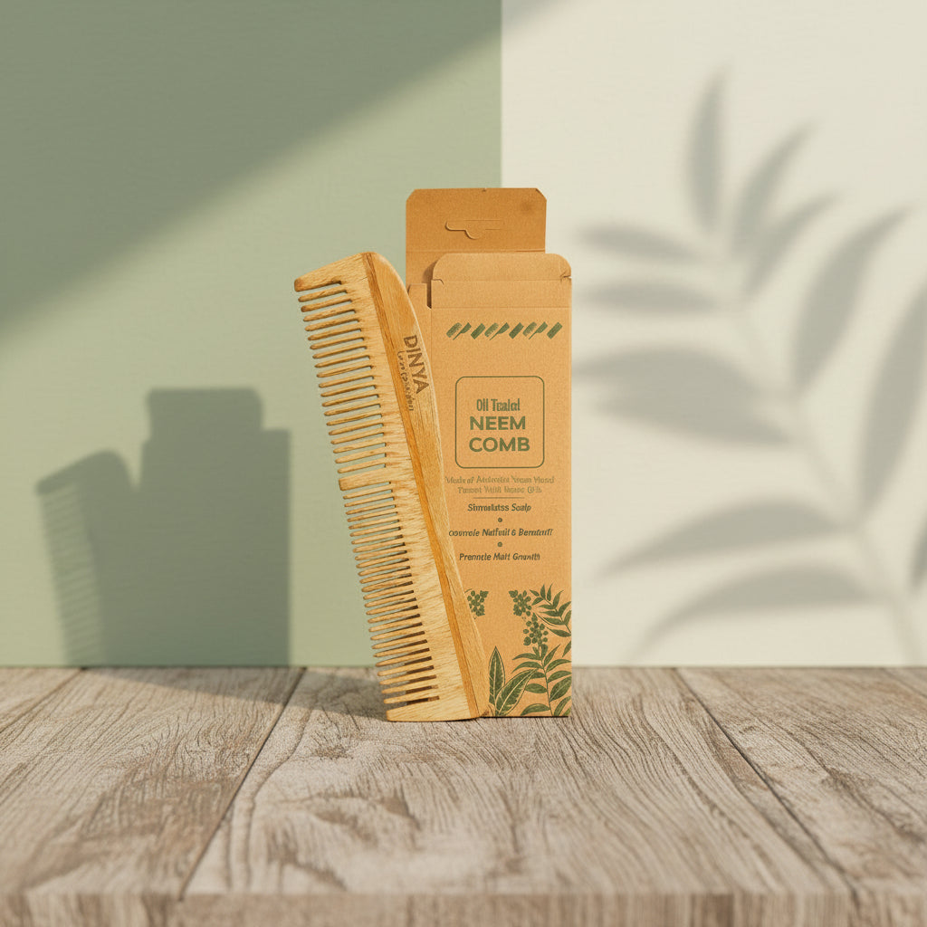 Dual Tooth S Shape Neem Comb