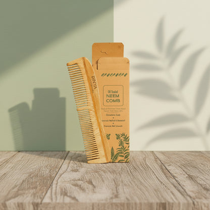 Dual Tooth S Shape Neem Comb
