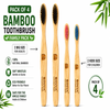 Bamboo Toothbrush – FAMILY Pack (4 Pieces)