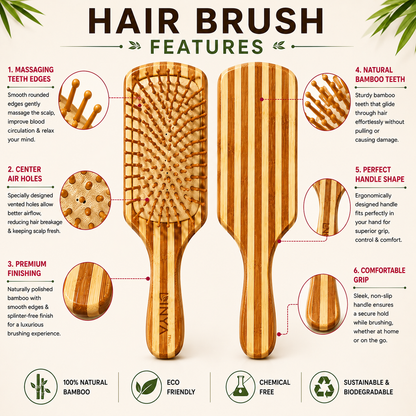 Hair brush features