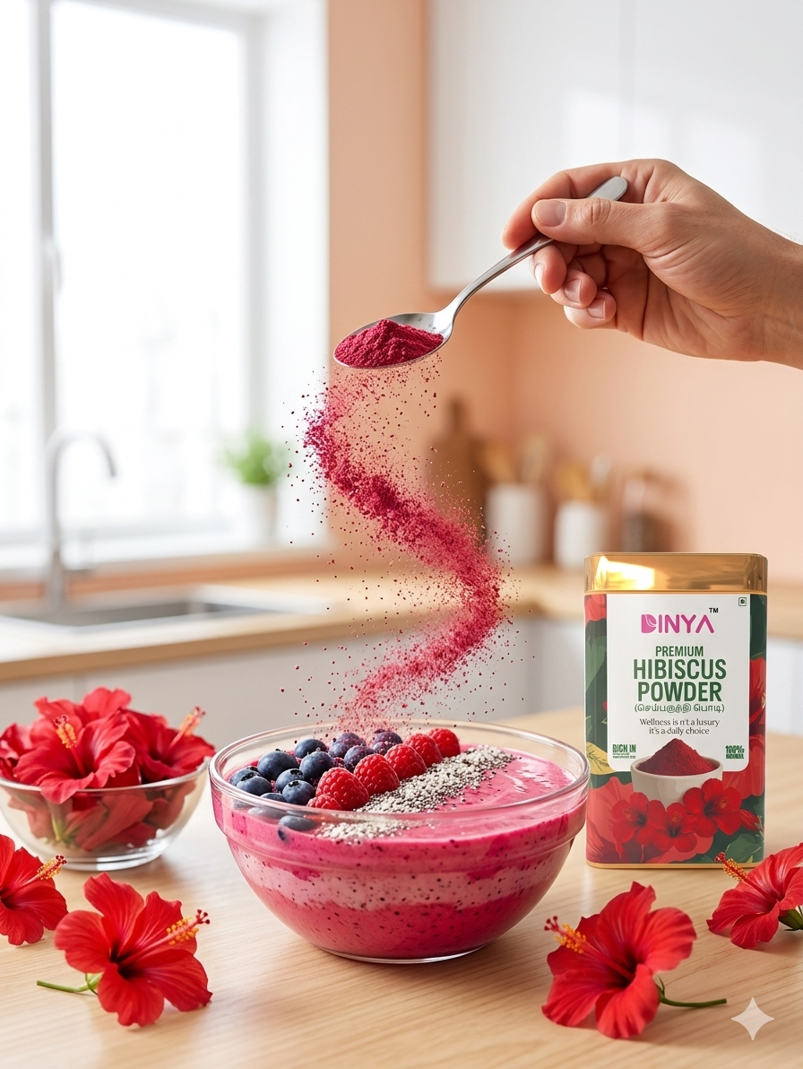 Hibiscus powder for skin
