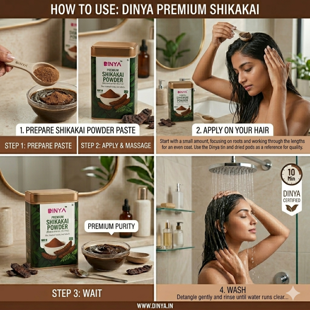 How to apply hair fruit powder