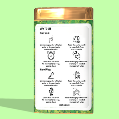 How to mix henna hair powder