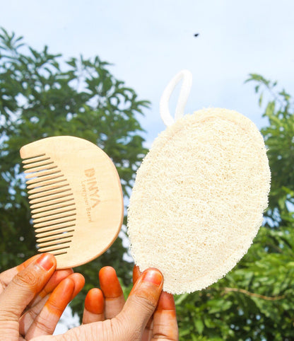 natural loofah scrubber for bath