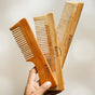 Neem Comb Set Wide, Pintail, Dual | Anti-Static Hair Comb