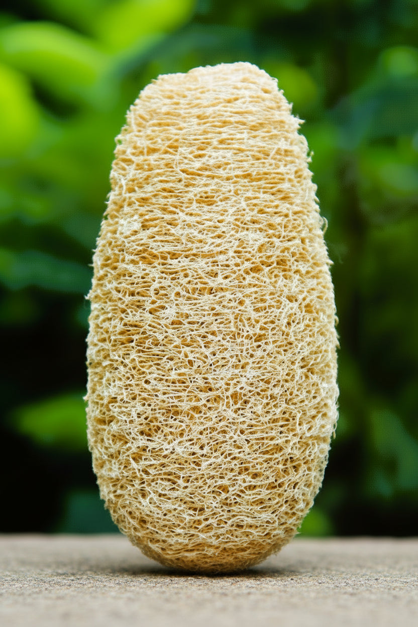 Oval shape natural loofah