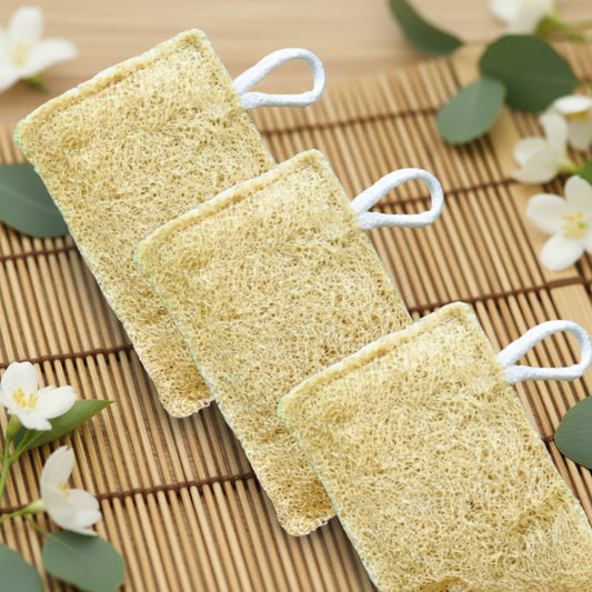 Rectangle Natural Loofah
