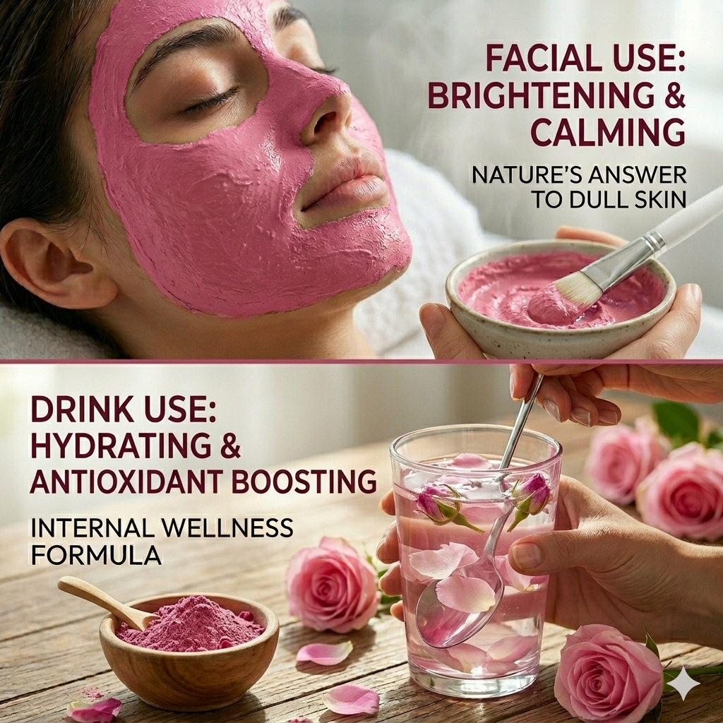 Rosa centifolia petals powder