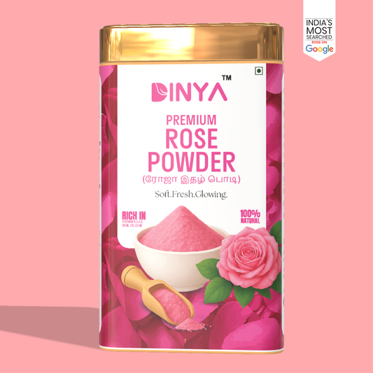 Rose powder for face