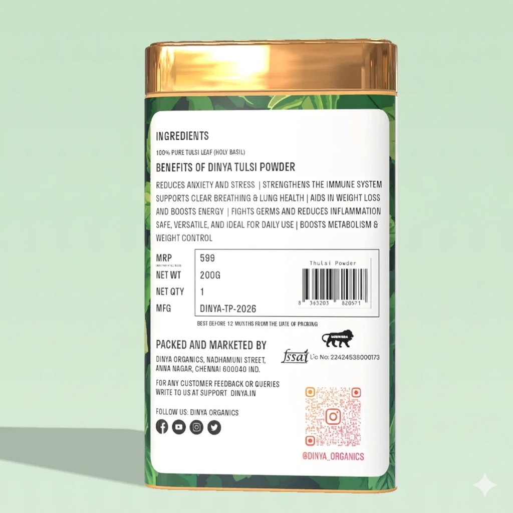 Tulsi powder for skin