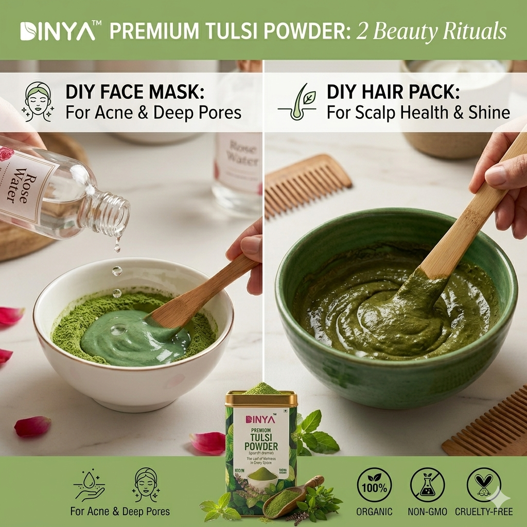 tulsi powder for skin