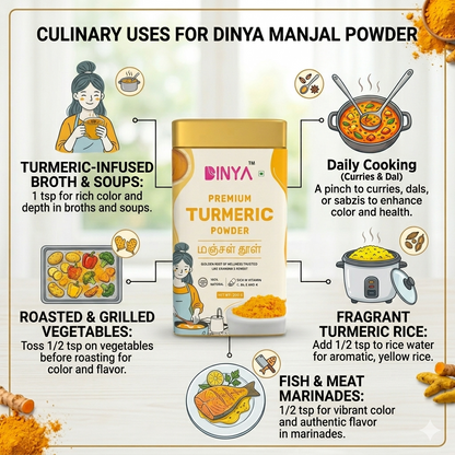 Turmeric powder for cooking purpose
