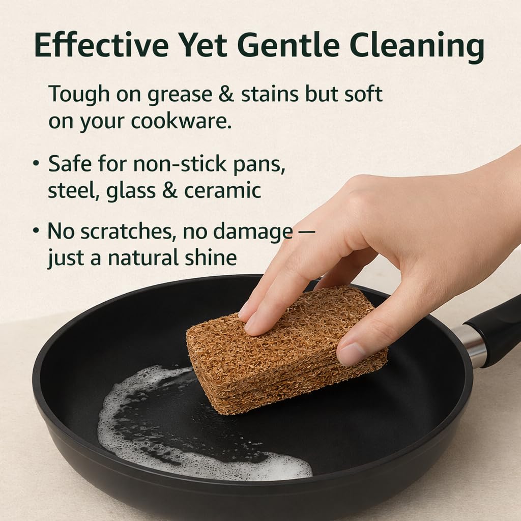 Natural Coconut Coir Dish Washing Scrub Pads