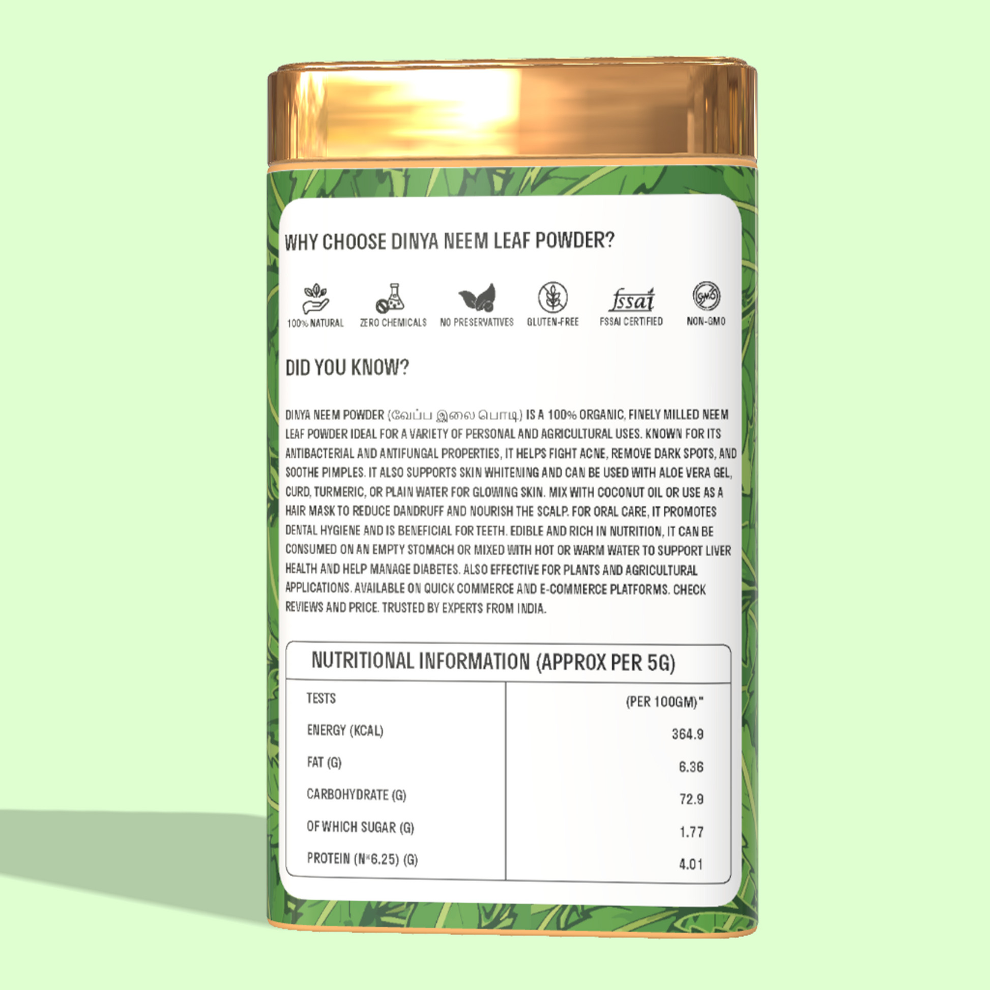 Why choose dinya neem powder
