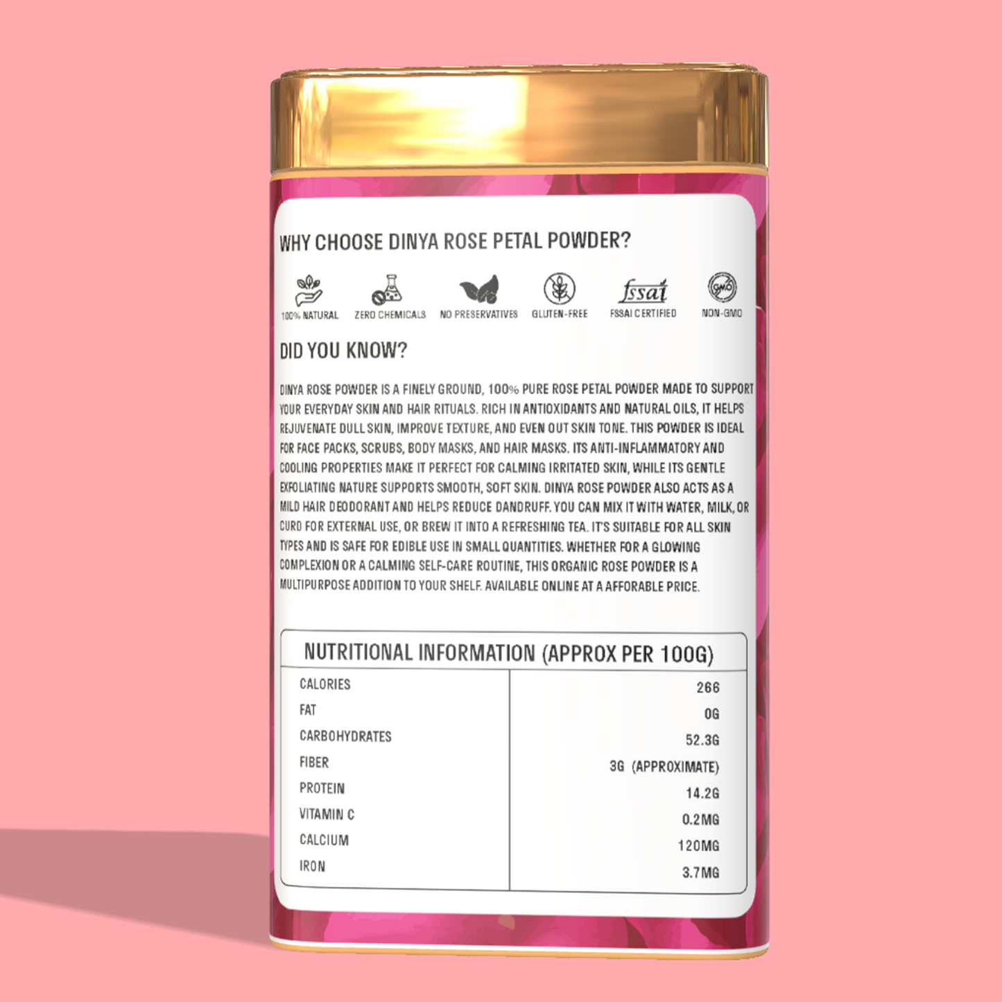 Why choose dinya rose petals powder