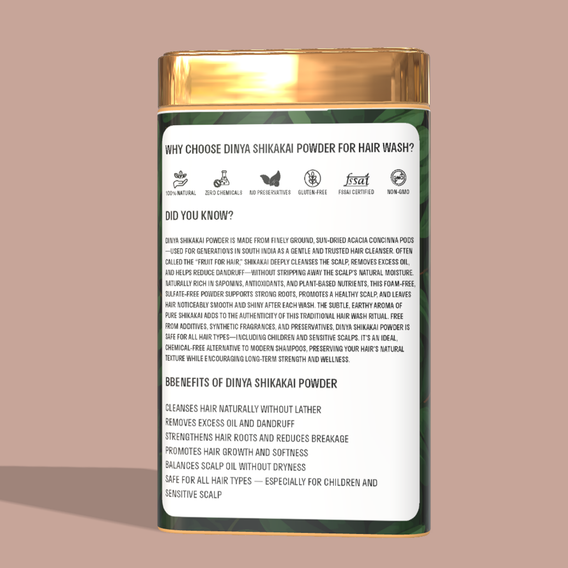 Why choose dinya shikakai powder