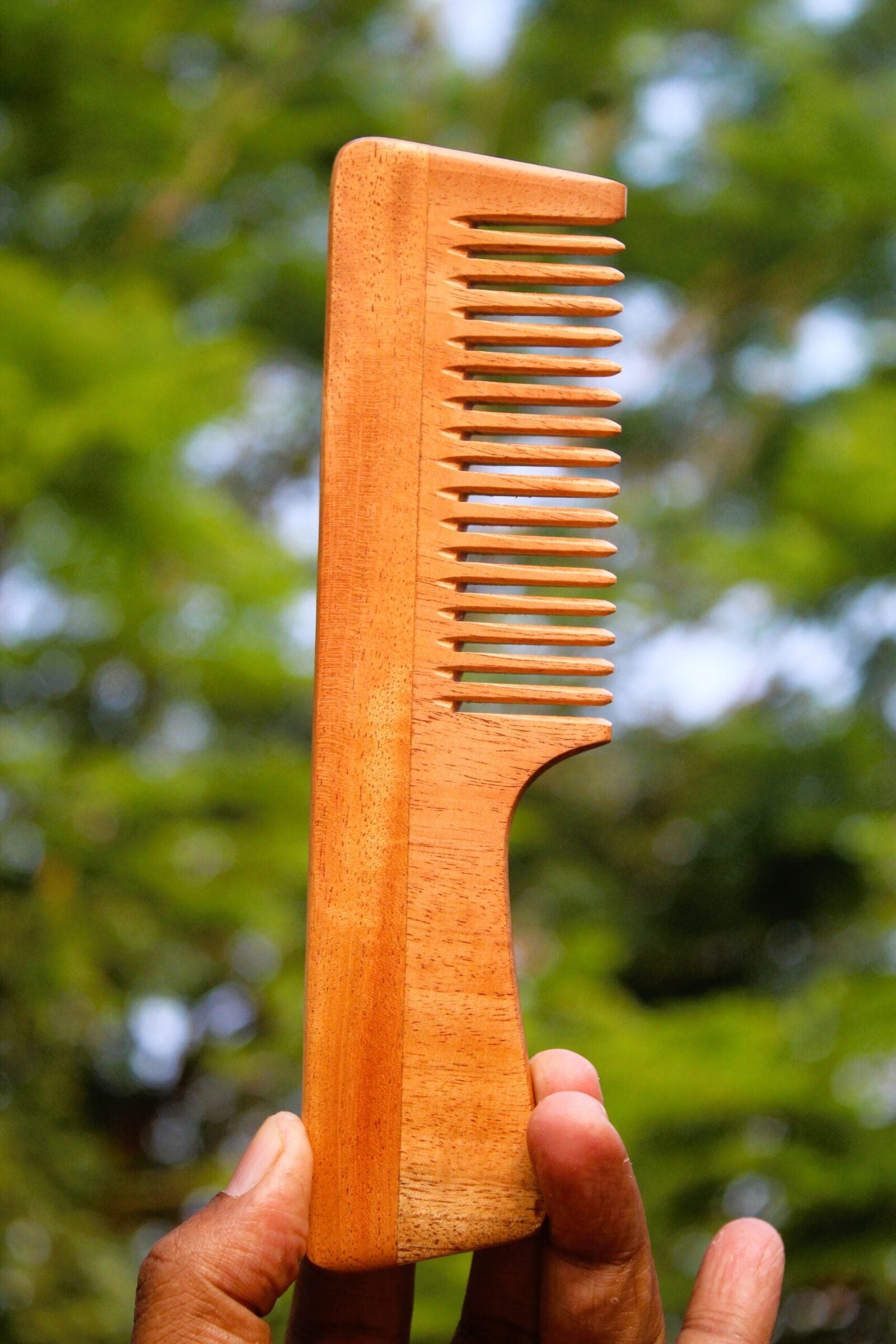 wide tooth neem comb