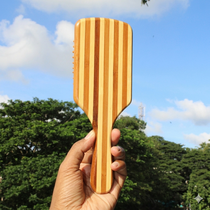 Wooden hair brush
